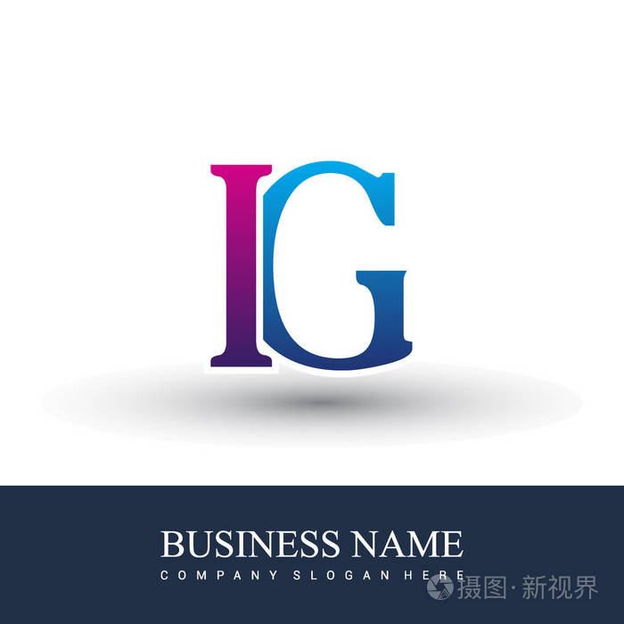 ig字母标志初始标志身份您的业务和公司
