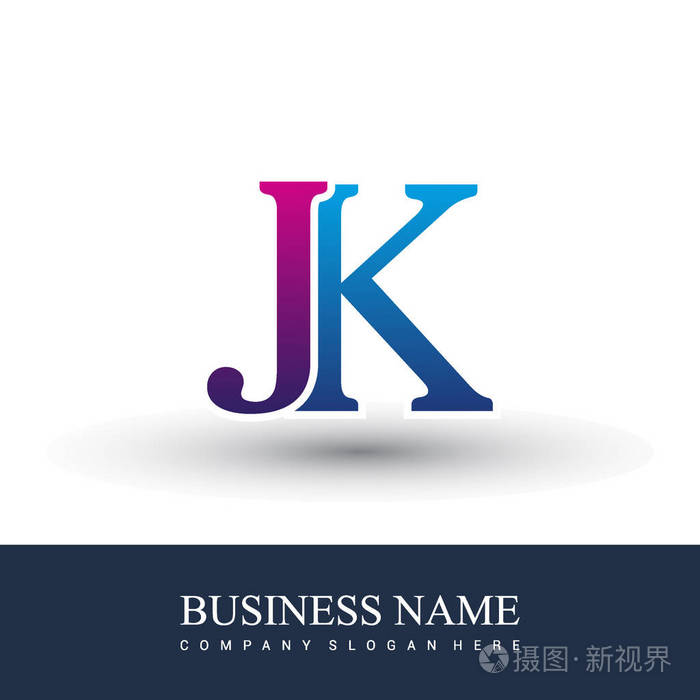 jk字母标志初始标志标识为您的业务和公司