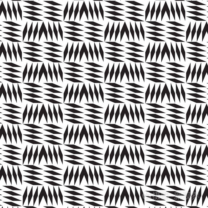 时尚黑白几何图形矢量图示