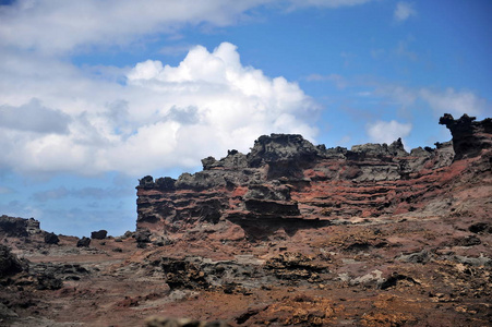 夏威夷毛伊岛火山熔岩海岸
