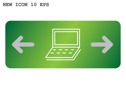 简单的笔记本电脑 web 图标