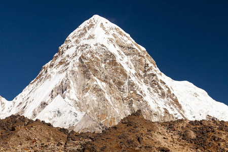 Pumori 山山顶, 喜马拉雅山山脉, 珠穆朗玛峰地区, 尼泊尔, 亚洲