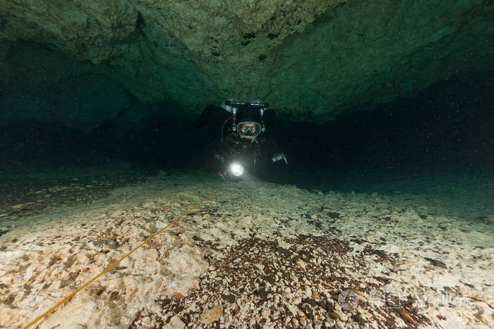 潜水者潜水潜水佛罗里达杰克逊蓝洞美国