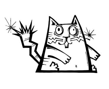 惊讶的猫图片-惊讶的猫素材-惊讶的猫插画-摄图新视界