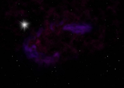 宇宙中无限恒星空间的一小部分。 这幅图像的元素由美国宇航局提供。 3D渲染
