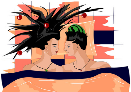 大西瓜爱牙膏女孩们脑子里有很多像苹果这样的东西,而男人有一个主意