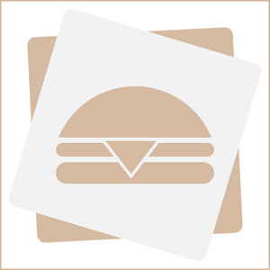 汉堡包图标。网站设计