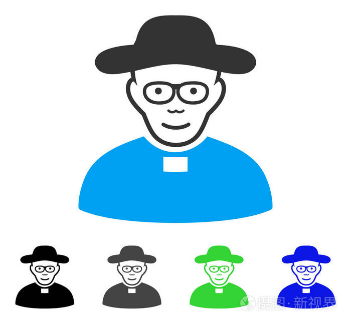 喜悦教会牧羊人矢量图标