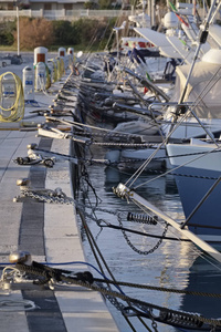  sailing boats in the port 