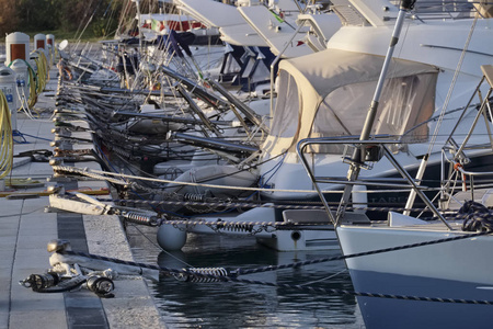  sailing boats in the port 