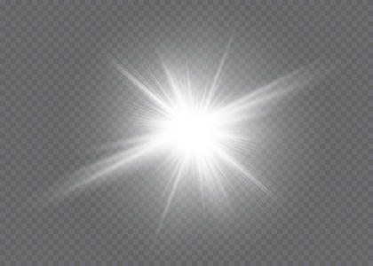 光线装饰效果的矢量图.明亮的星照片