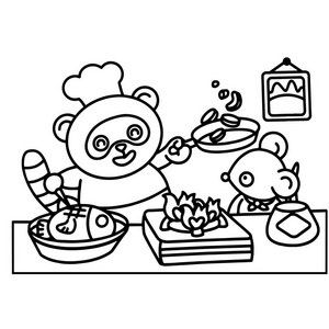 可爱的卡通浣熊在白色背景上为孩子们打印T恤彩色书有趣和友好的性格为孩子们。