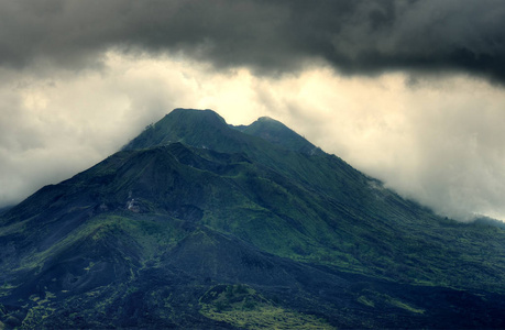 印度尼西亚巴厘岛巴图尔火山景观