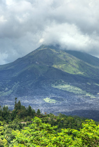 印度尼西亚巴厘岛巴图尔火山景观