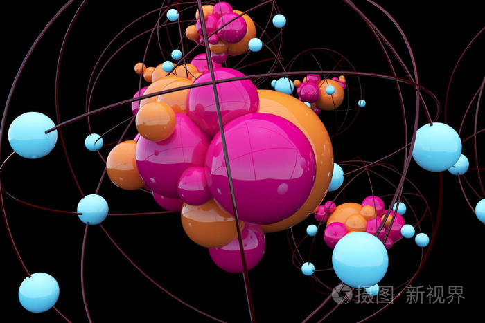 创造性的原子背景
