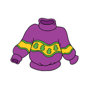 可爱的卡通服装白色背景为儿童打印t恤彩色书有趣和友好的性格为儿童