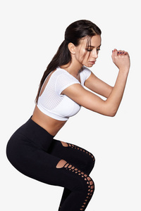 欧美性感女性迷人的健身女性, 性感的训练女性身体, 生活方式肖像