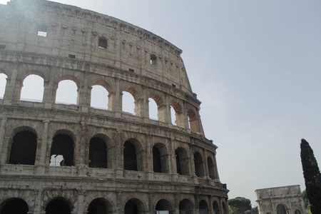 罗马古董建筑摄影图片