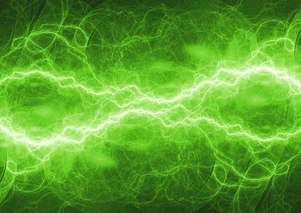 绿色能源电气闪电背景