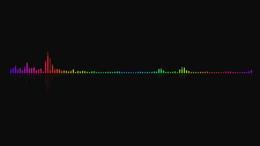 音频均衡器背景。彩色数字背景