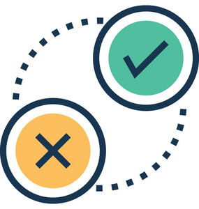 利弊向量图标照片