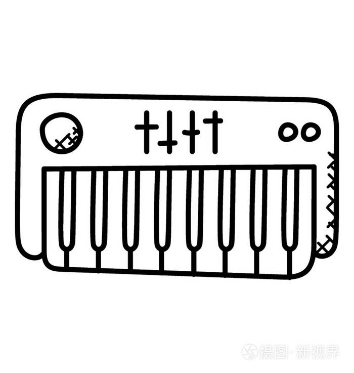 一个简单的手工制作的口琴图标