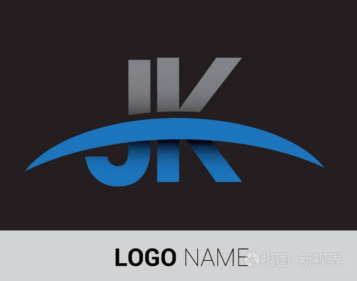 jk字母标志初始标志标识为您的业务和公司