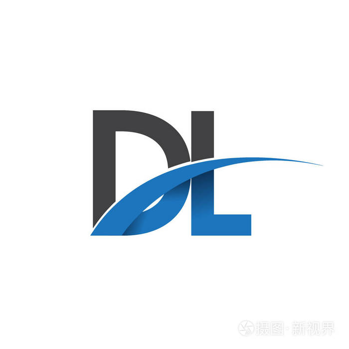 您的业务和公司的dl字母标志初始标志标识
