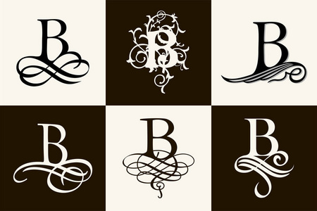 经典的大写字母b，用于字母和标识