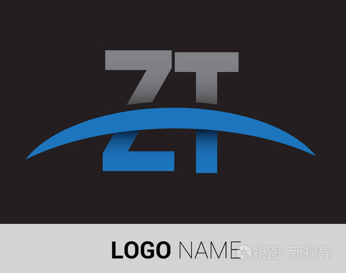 zt字母标志初始标志标识为您的业务和公司