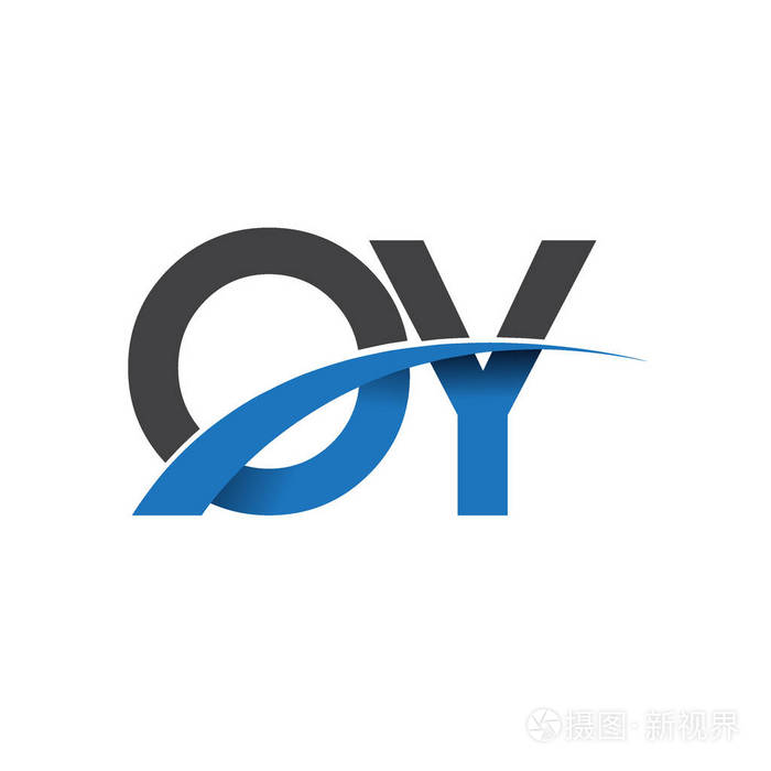 OY字母标志，为您的业务和公司的初始标志标识