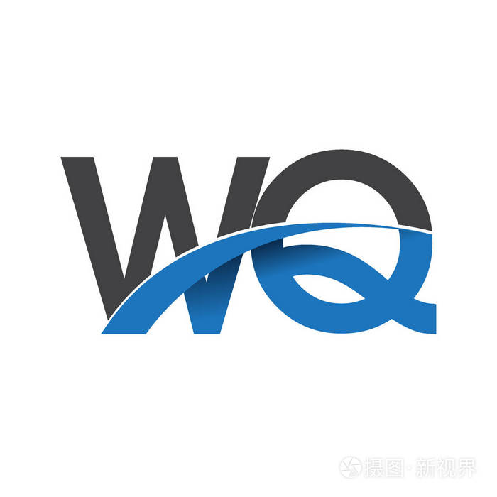 wq字母标志,企业和公司的初始标志标识插画-正版商用图片118rz9-摄图