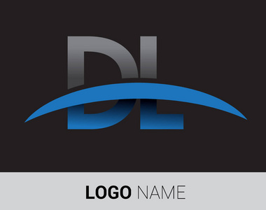 dl字母标志,为您的业务和公司的初始标志标识照片