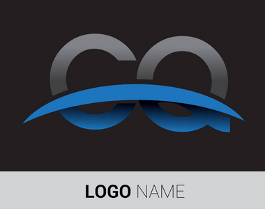 CQ字母标志，为您的业务和公司的初始标志标识