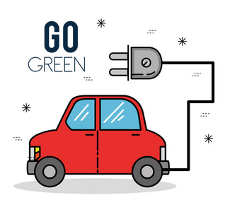 环保汽车绿色能源设计图片