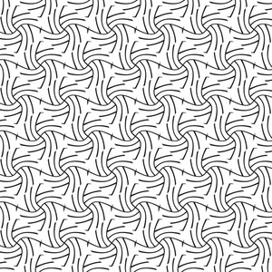 时尚黑白几何图形矢量图示照片