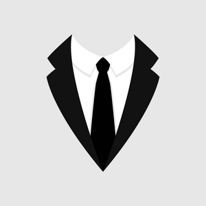 weddind 西装领带.矢量图标照片