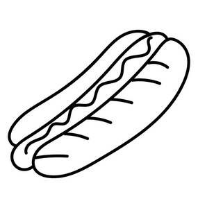 热狗图标图片-热狗图标素材-热狗图标插画-摄图新视界