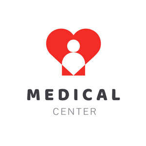 医疗诊断中心或临床标志设计模板.医学图标元素符号隔离照片