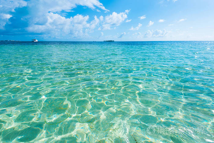 七种颜色的海洋圣安德烈斯岛哥伦比亚南美洲