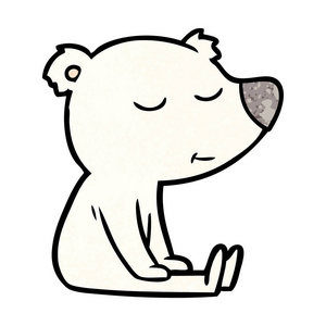 快乐北极熊卡通