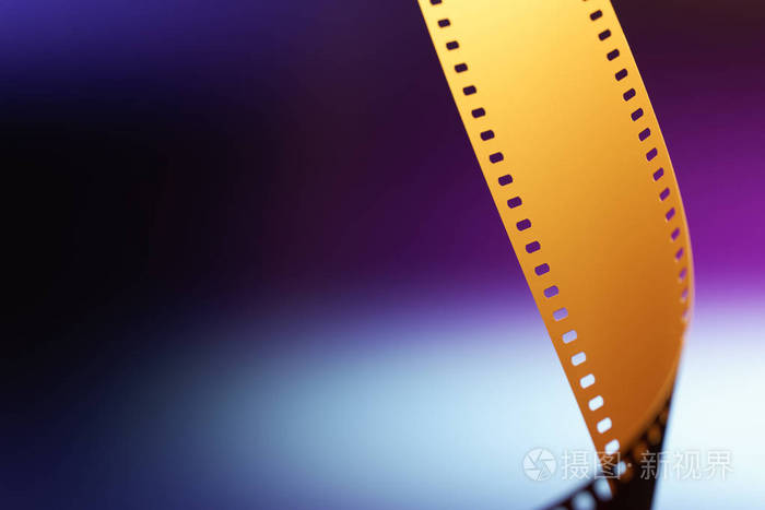 相机底片选择性关注薄膜穿孔未加工彩色运动图片胶片拍摄工艺光化学