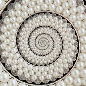 抽象螺旋珍珠图片