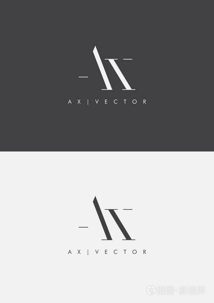 标识联合ax名片模板矢量