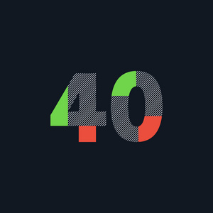 数字40图片