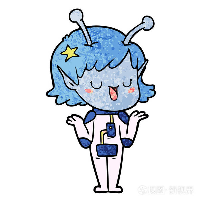 女外星人照片卡通图片