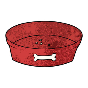 空狗碗卡通空狗食物碗照片