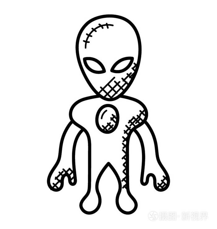 外星人的性格插画-正版商用图片119smw-摄图新视界
