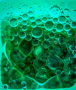 彩色抽象背景集泡泡在液体屏保