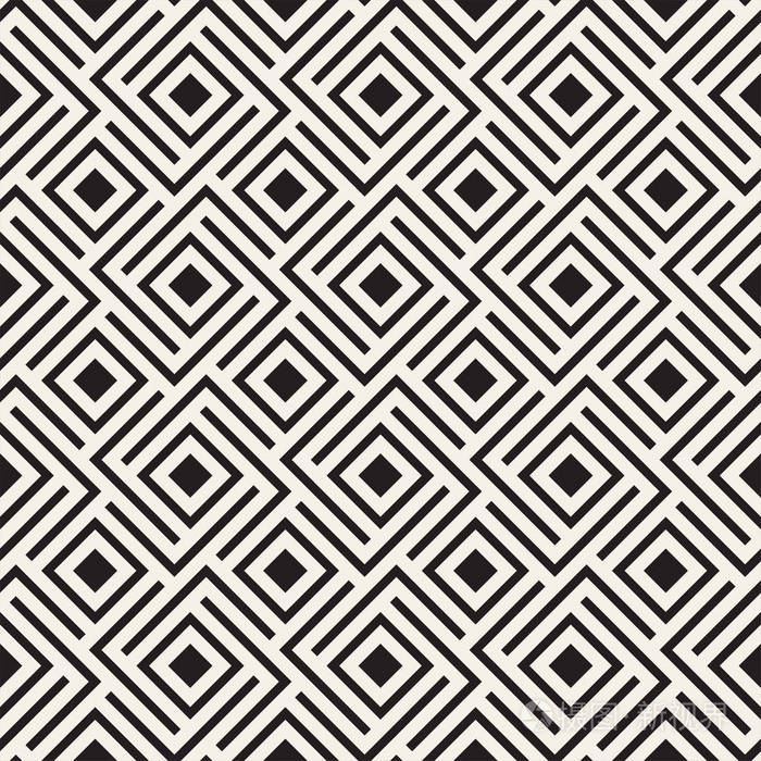 现代时尚的纹理与单色条纹.重复几何网格.简单的平面设计背景